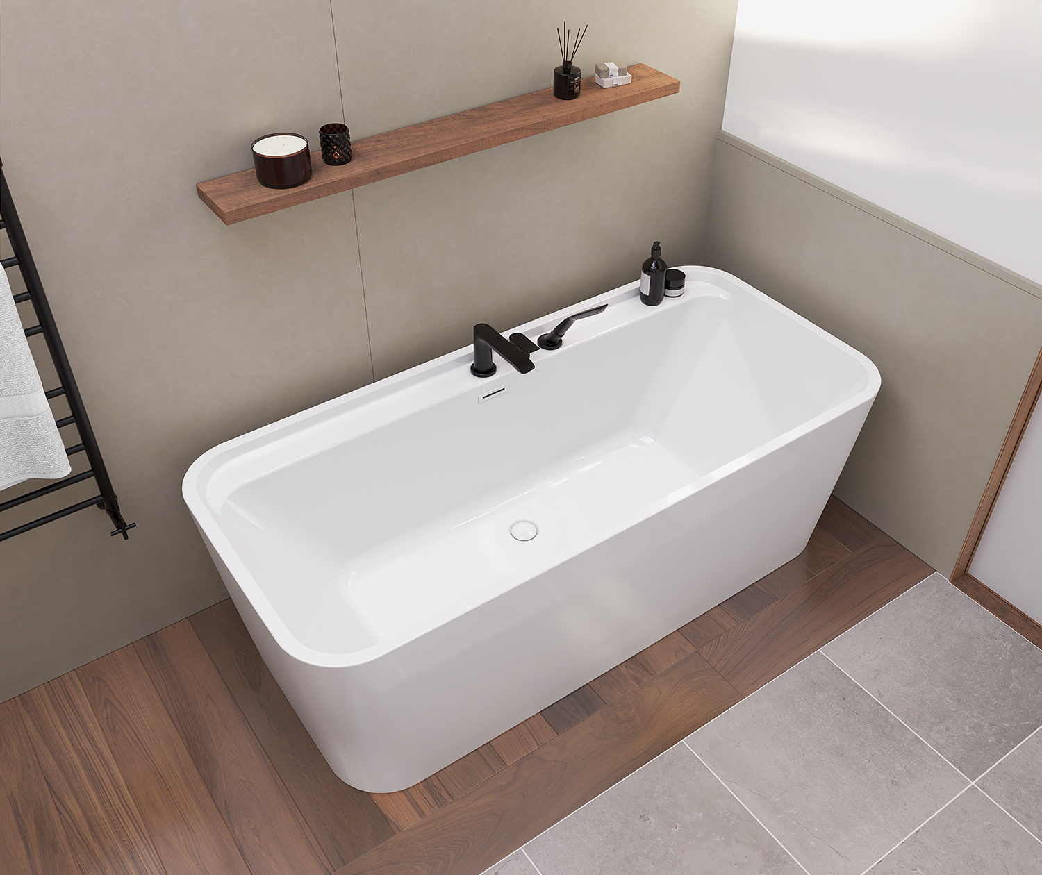 MAAX - Oberto Freestanding Bathtub - White