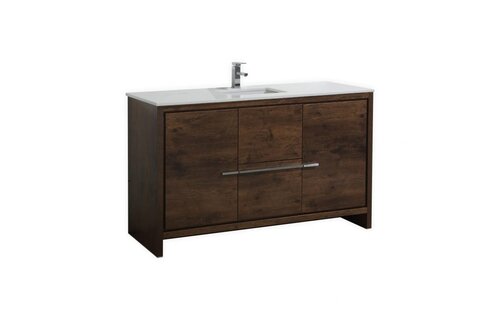 KUBEBATH - 60" - Dolce - Vanity + Quartz Top