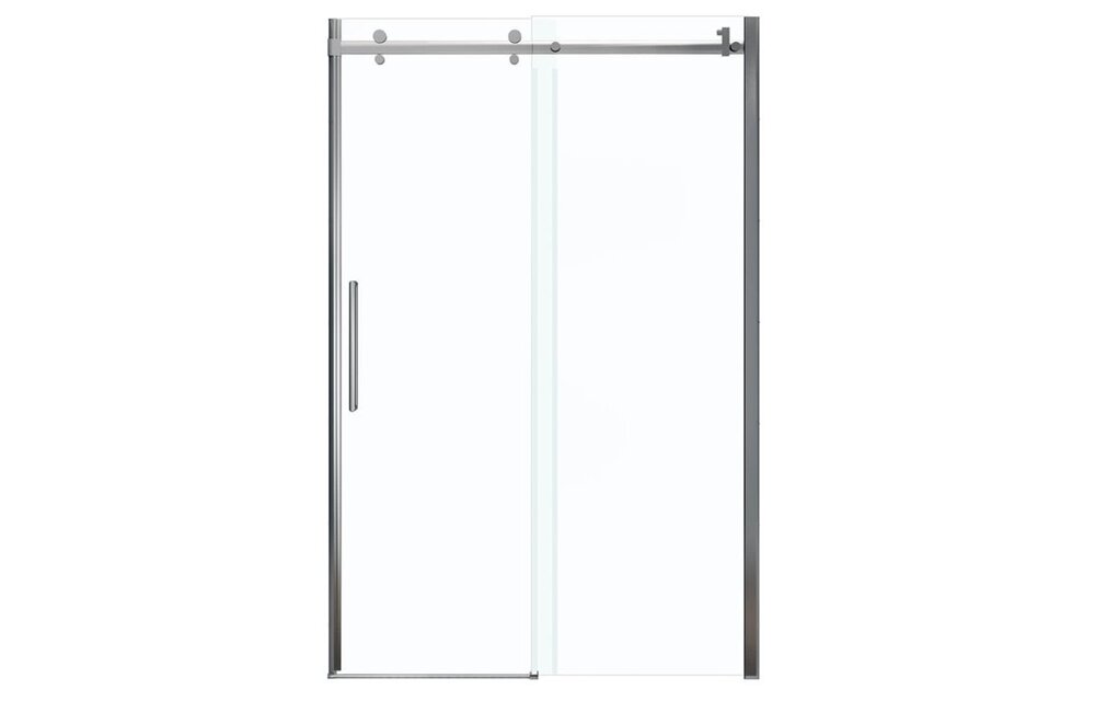 MAAX - Halo 44 ½-47 x 78 ¾ in. 8mm Sliding Shower Door for Alcove Installation with Clear glass in Chrome - 138996-900-084-000