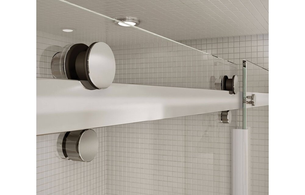 MAAX - Halo 44 ½-47 x 78 ¾ in. 8mm Sliding Shower Door for Alcove Installation with Clear glass in Chrome - 138996-900-084-000