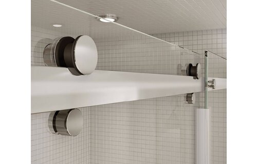 MAAX - Halo 44 ½-47 x 78 ¾ in. 8mm Sliding Shower Door for Alcove Installation with Clear glass in Chrome - 138996-900-084-000