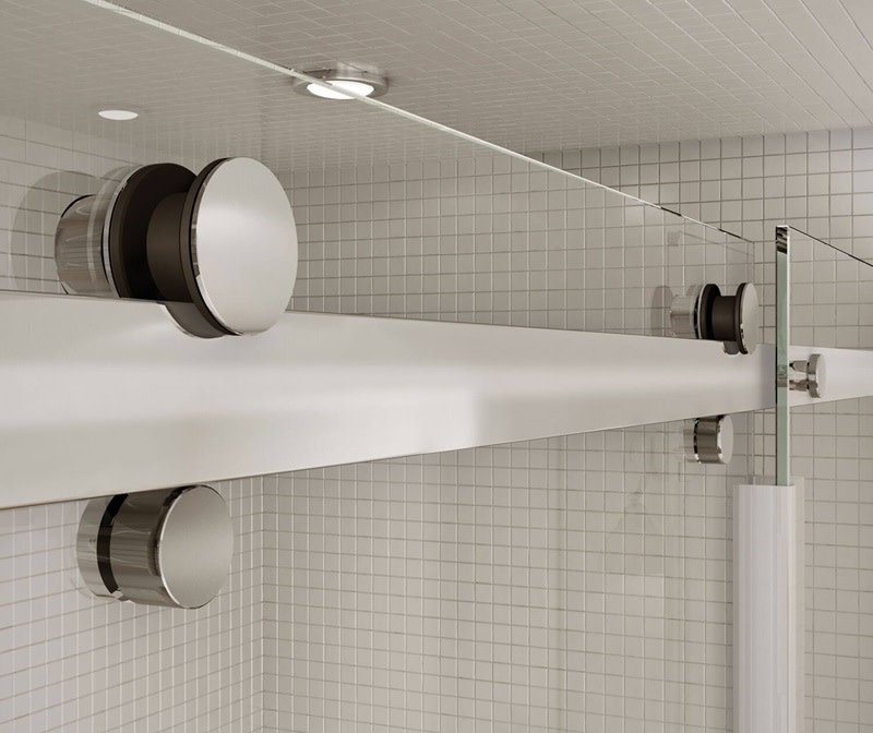 MAAX - Halo 44 ½-47 x 78 ¾ in. 8mm Sliding Shower Door for Alcove Installation with Clear glass in Chrome - 138996-900-084-000