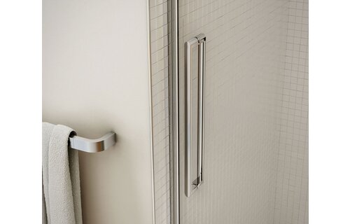MAAX - Halo 44 ½-47 x 78 ¾ in. 8mm Sliding Shower Door for Alcove Installation with Clear glass in Chrome - 138996-900-084-000