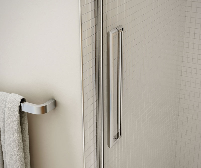 MAAX - Halo 44 ½-47 x 78 ¾ in. 8mm Sliding Shower Door for Alcove Installation with Clear glass in Chrome - 138996-900-084-000