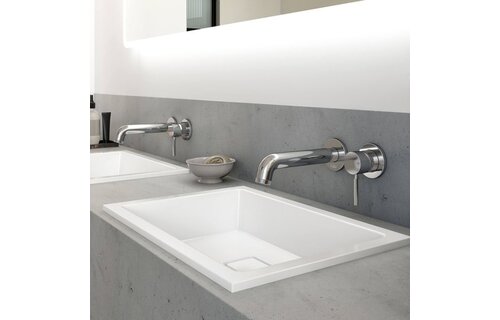 KALIA - PRECISO Wallmount Lavatory Faucet Without Drain Chrome