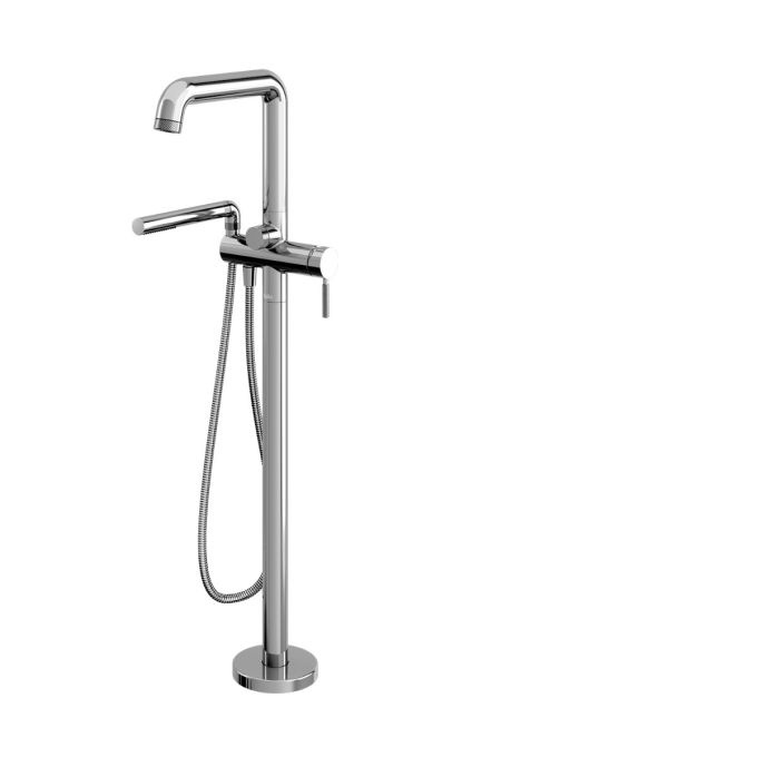 KALIA - PRECISO™ Floormount Tub Filler with Handshower with Rough-In Chrome -