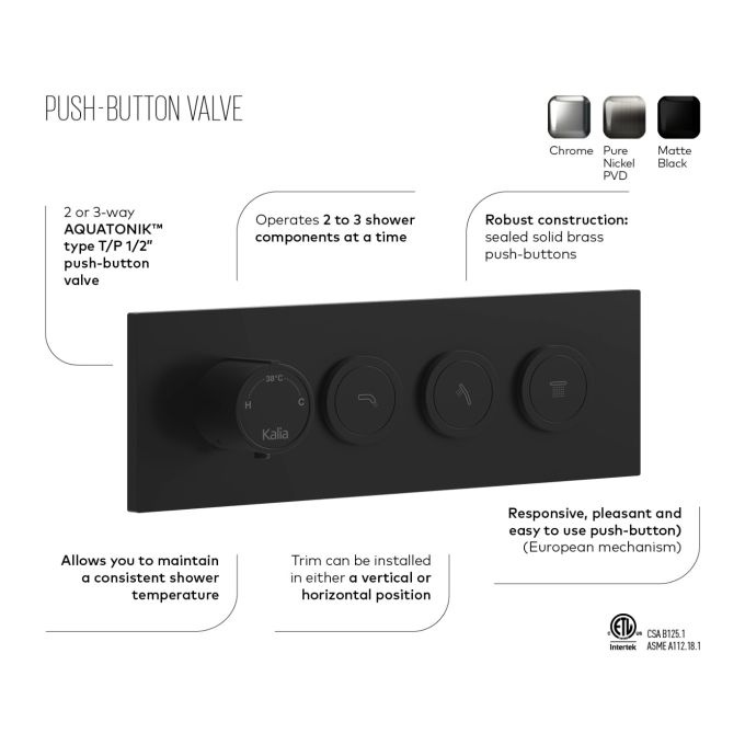 Kalia - ROUNDONE - TB2 - Shower Kit