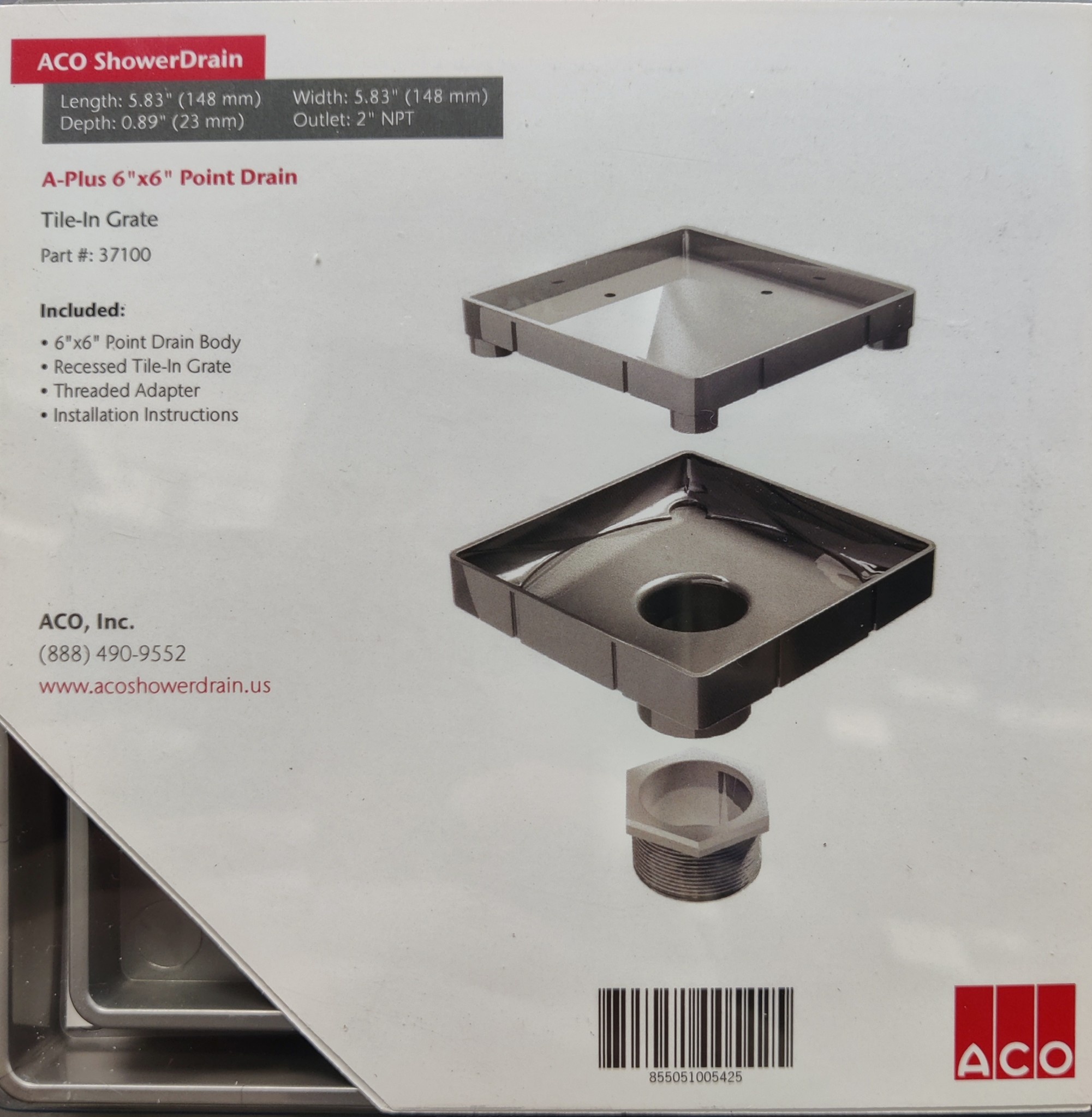 ACO - Q Plus Point Tile Drain