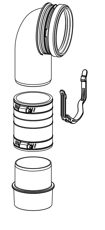 TOTO - 2x4 OUTLET ASSEMBLY - IN WALL