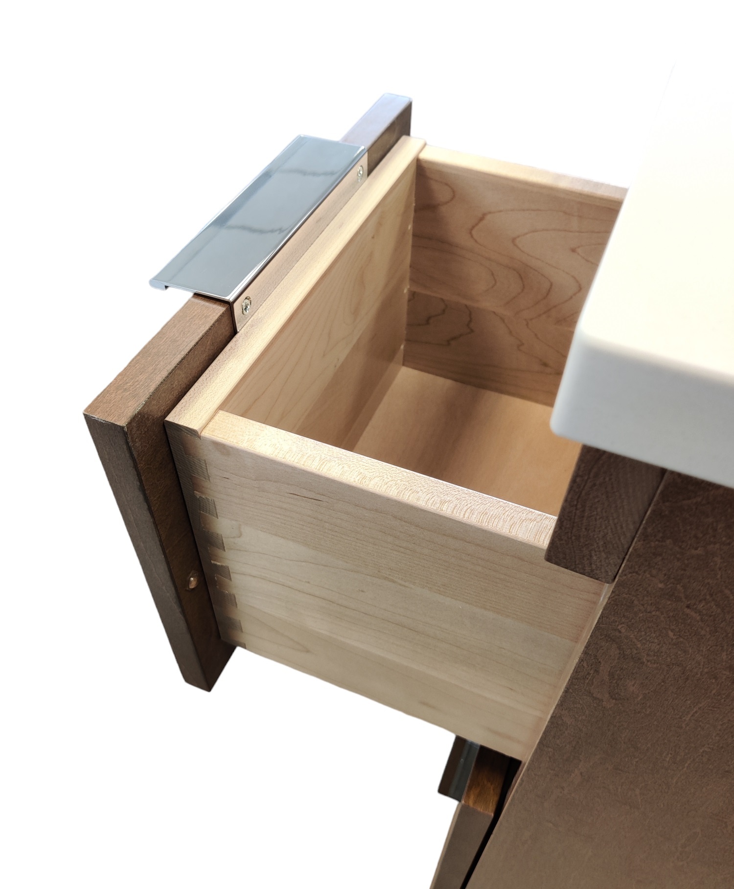 AHM - 48" Vanity - 2 Door - 6 Drawer - Maple - Door Fronts - Flat Panel - Stain