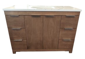 AHM - 48" Vanity - 2 Door - 6 Drawer - Maple - Door Fronts