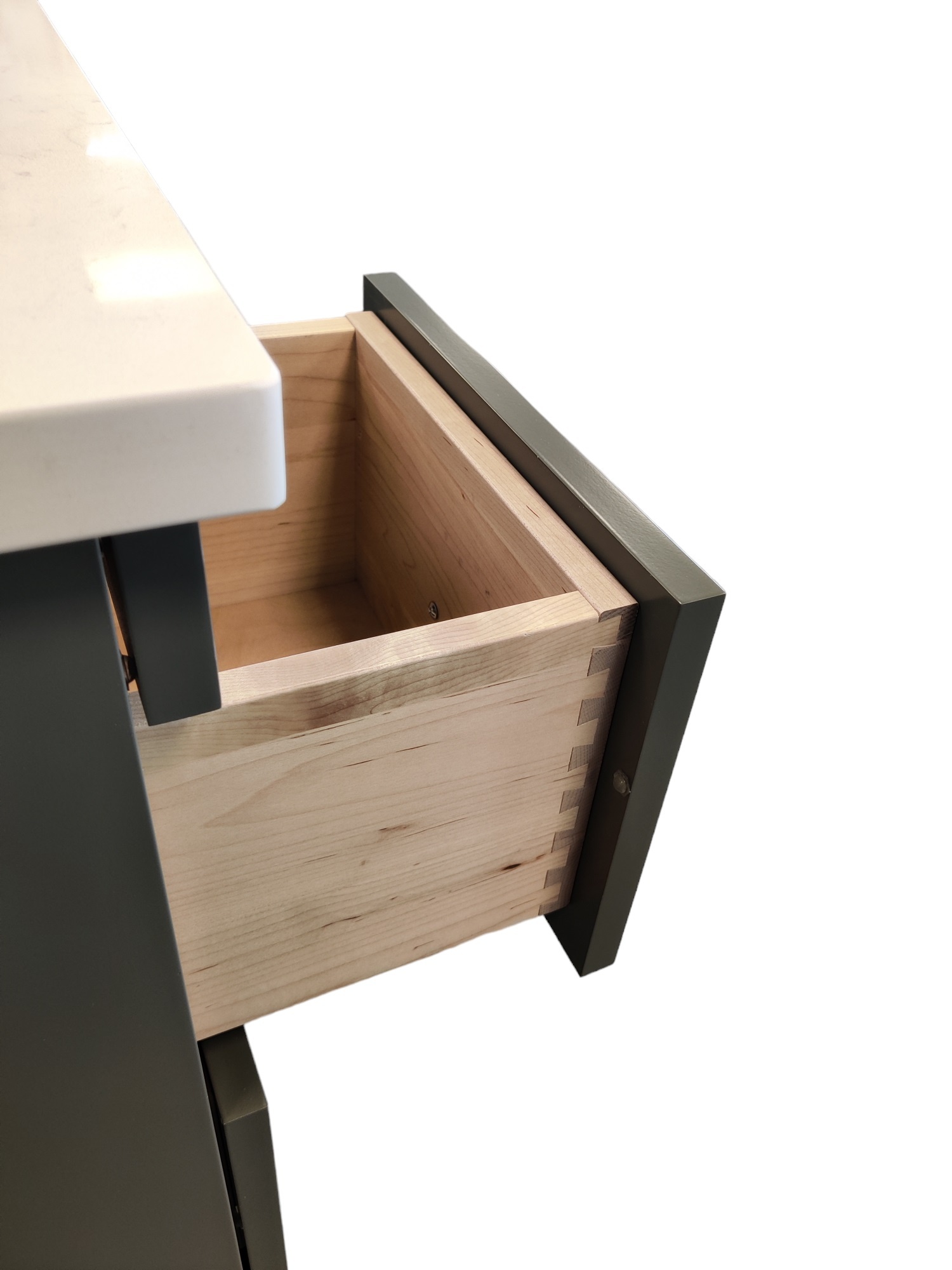 AHM - 42" Vanity - 2 Door - 6 Drawer - MDF - Door Front - Flat/Raised - Custom Paint