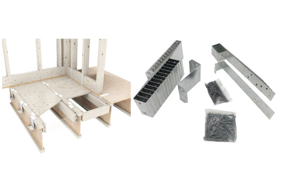 Hydro-Blok - 24 sq ft Floor Lowering Joist Clip Kit