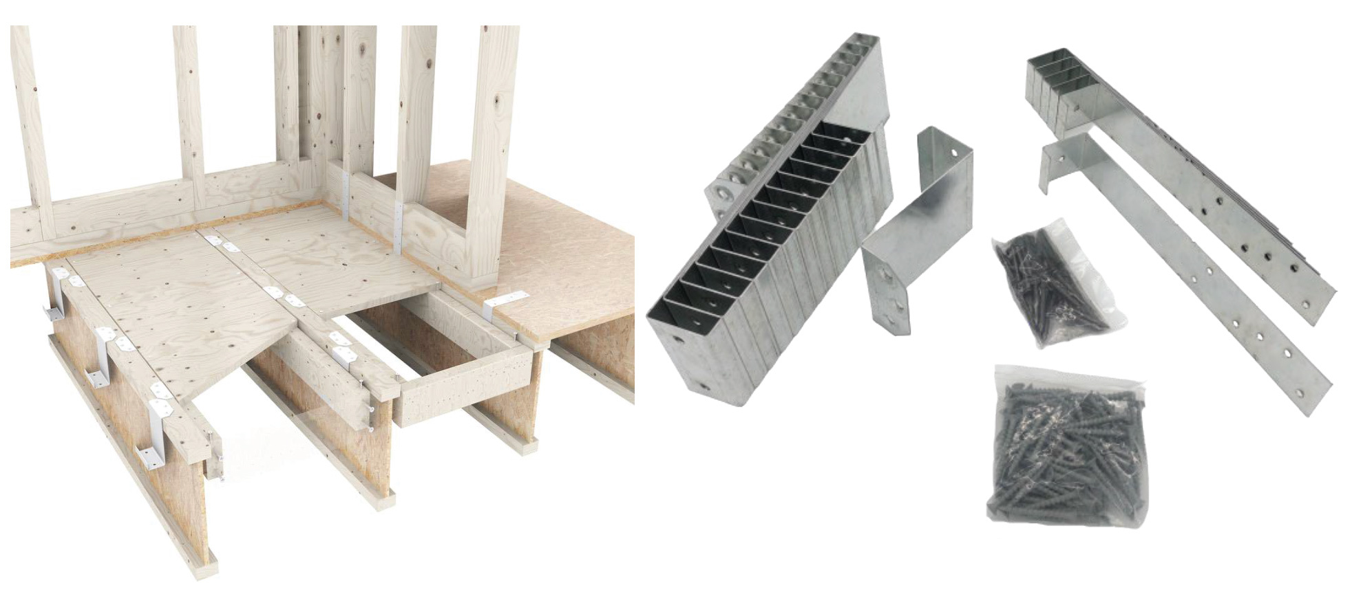 Hydro-Blok - 24 sq ft Floor Lowering Joist Clip Kit