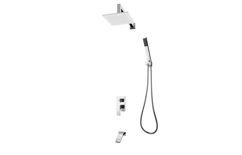 Rubi - Fall - 3 way Shower Kit - Chrome