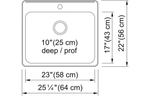 KINDRED - STEEL QUEEN TM 20G SS SGL 1 HOLE - QSLA2225-10-1