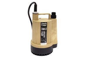 Liberty Pumps - 1/6 hp, Utility Pump, manual, 115V, garden hose connection, 10' cord - 260
