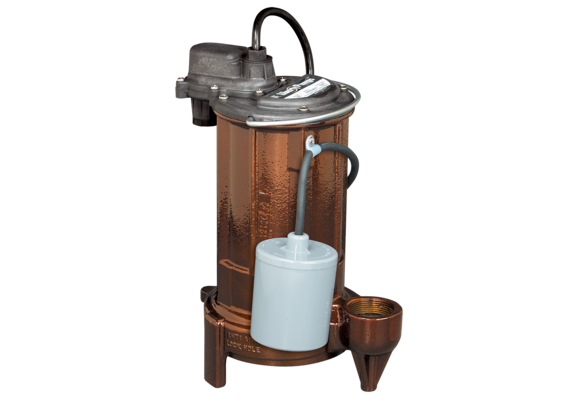 Liberty Pumps - 1/2 hp, Submersible Effluent Sump Pump, Cast iron, wide angle float with series plug, 115V - 283