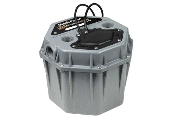Liberty Pumps - 404 - 1/3 hp, Residential drain Pump, short profile, 1-1/2" vent, inlet and discharge -