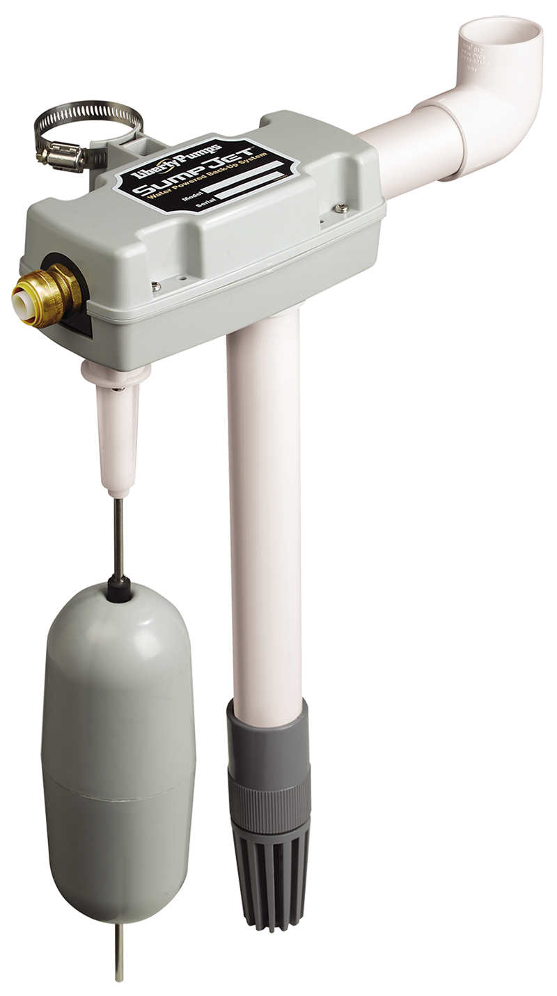 Liberty Pumps - SJ10 - SumpJet water powered back-up emergency Effluent Sump Pump system