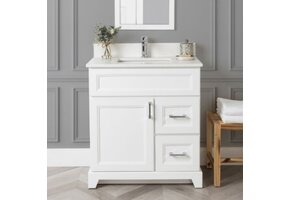 Stonewood - 18" Deep Vanity - 30" Right Drawer - Classic Series