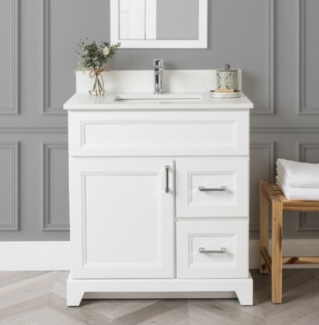 Stonewood - 18" Deep Vanity - 30" Right Drawer - Classic Series