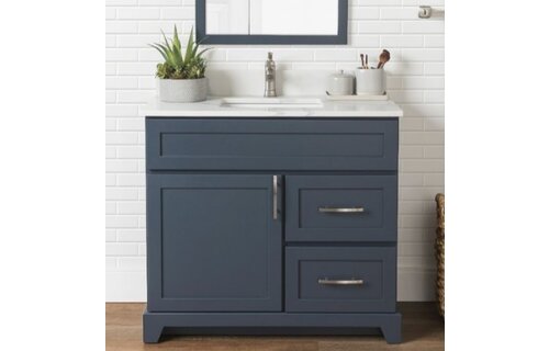 Stonewood - 18" Deep Vanity - 30" Right Drawer - Premium Series