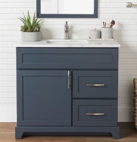 Stonewood - 18" Deep Vanity - 30" Right Drawer - Premium Series