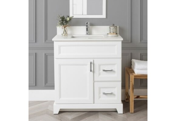 Stonewood - 18" Deep Vanity - 36" Right Drawer - Classic Series