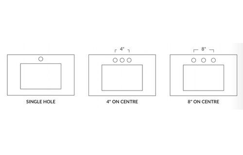 Stonewood - 18" x 37" Deep Individual Quartz top with Sink -