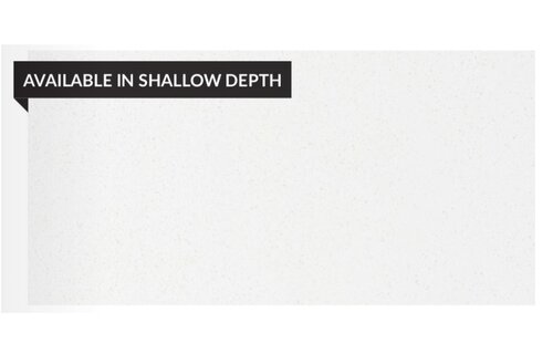 Stonewood - 18" x 43" Deep Individual Quartz top with Sink -