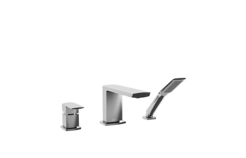 Kalia - Grafik - 3-Piece Deckmount tub filler - Chrome