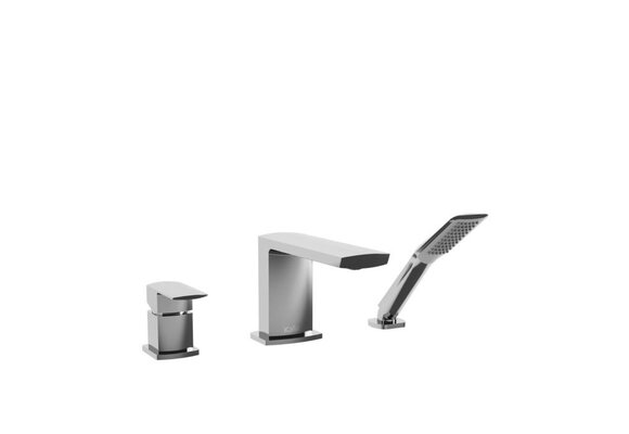 Kalia - Grafik - 3-Piece Deckmount tub filler - Chrome