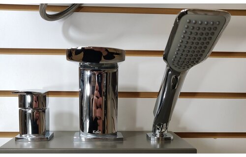 Kalia - Grafik - 3-Piece Deckmount tub filler - Chrome