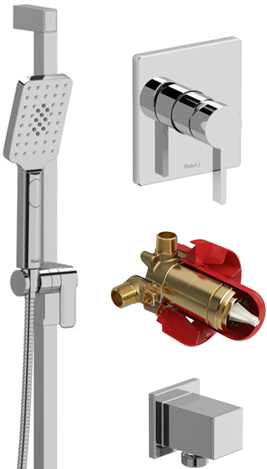 Dupont-  Shower - Square - Chrome
