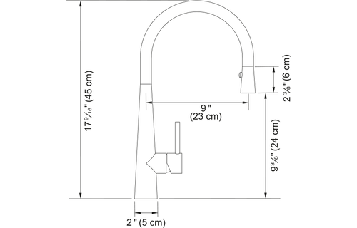 Franke - STEEL PULL DOWN SPRAY - 316 - Outdoor use