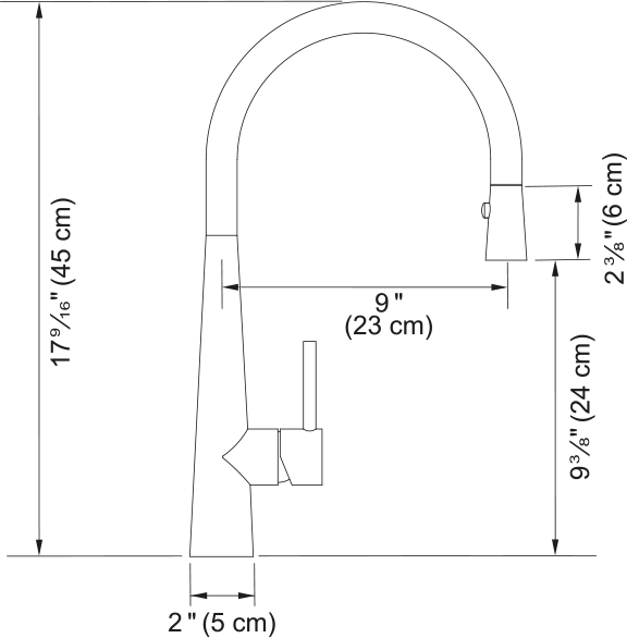 Franke - STEEL PULL DOWN SPRAY - 316 - Outdoor use