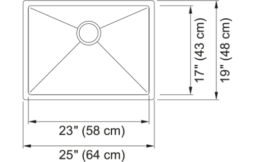 FRANKE - OUTDOOR - UM 18G 316SS SGL 30CAB 10" DEPTH