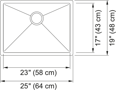 FRANKE - OUTDOOR - UM 18G 316SS SGL 30CAB 10" DEPTH