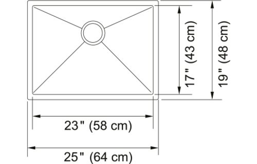 FRANKE - OUTDOOR - UM 18G 316SS SGL 30CAB 12" DEPTH -