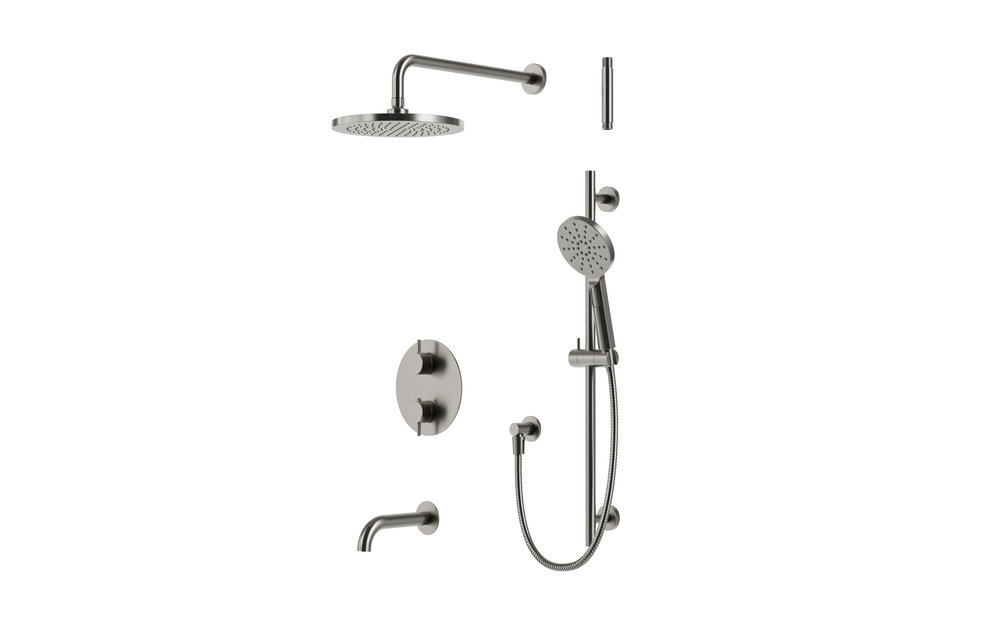 Aquabrass Xpress - UMIX - Tub Shower Kit - Round -
