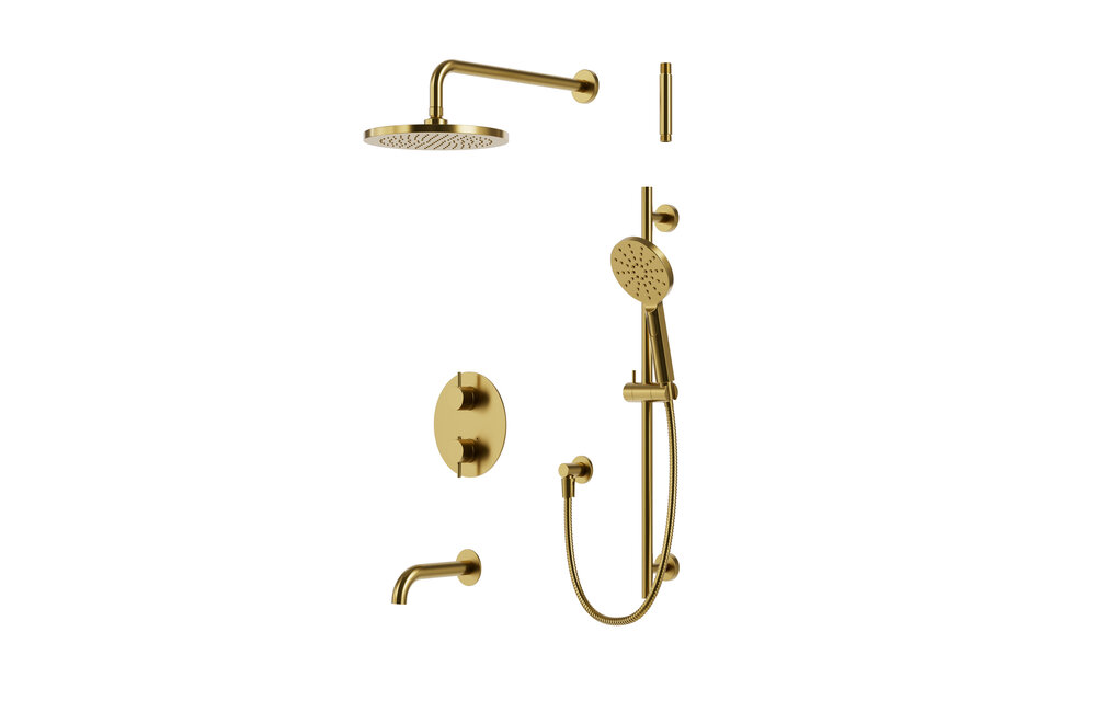 Aquabrass Xpress - UMIX - Tub Shower Kit - Round -