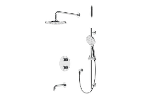 Aquabrass Xpress - UMIX - Tub Shower Kit - Round -