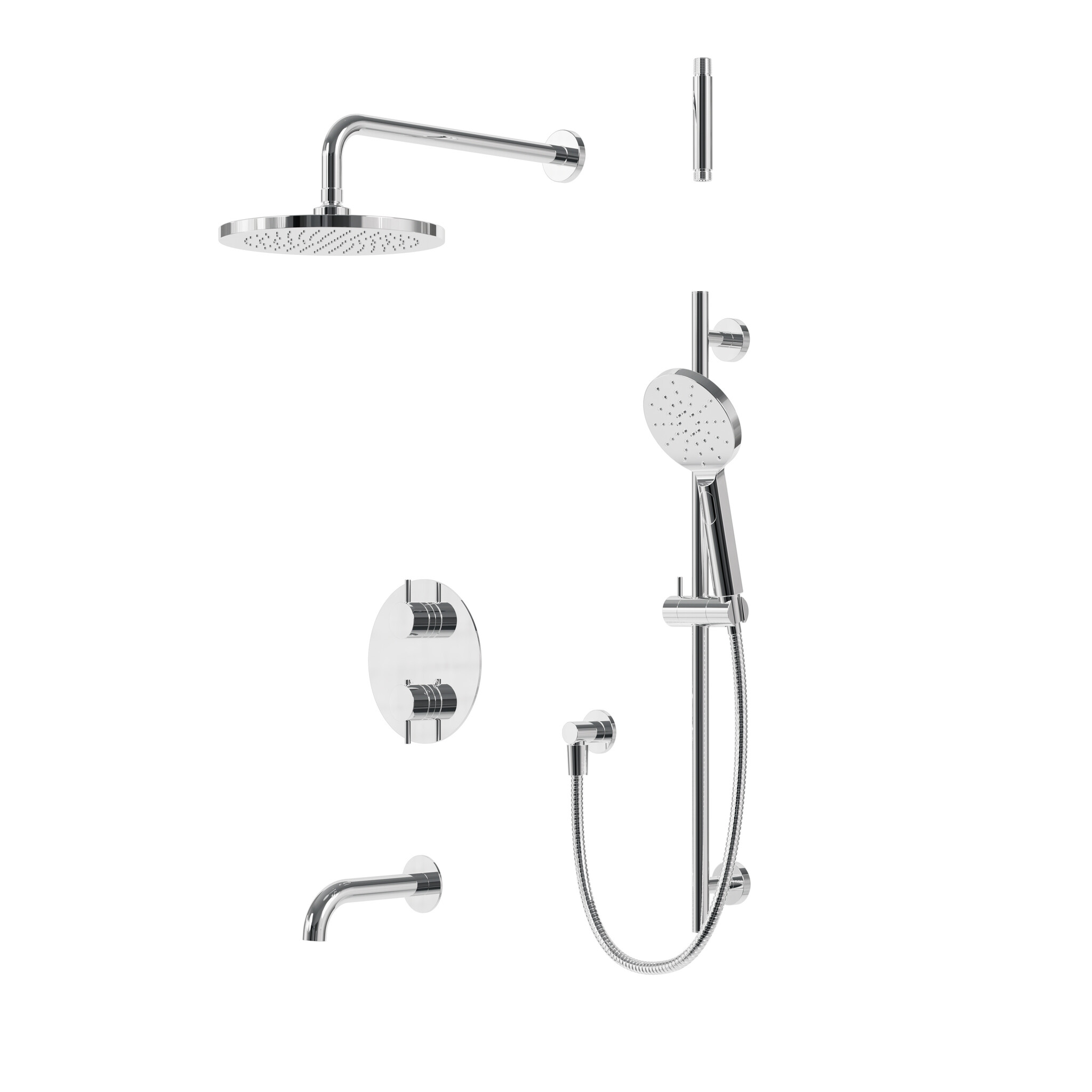 Aquabrass Xpress - UMIX - Tub Shower Kit - Round -