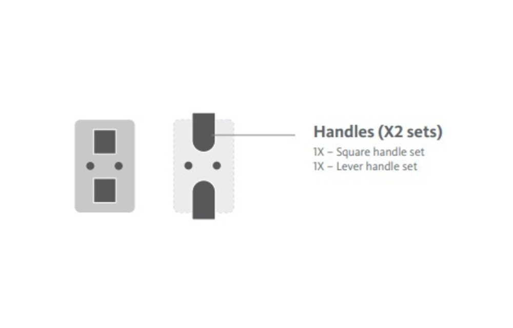 Aquabrass Xpress - UMIX - Shower Kit - Square -