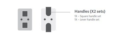 Aquabrass Xpress - UMIX - Shower Kit - Square -