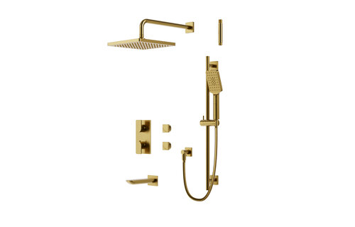 Aquabrass Xpress - UMIX - Tub Shower Kit - Square -