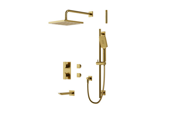 Aquabrass Xpress - UMIX - Tub Shower Kit - Square -