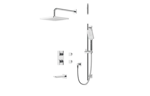 Aquabrass Xpress - UMIX - Tub Shower Kit - Square -