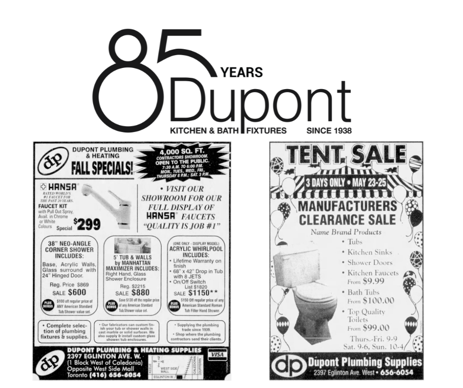 Way Back Playback: Celebrating Dupont Kitchen & Bath's Classic Sales Events